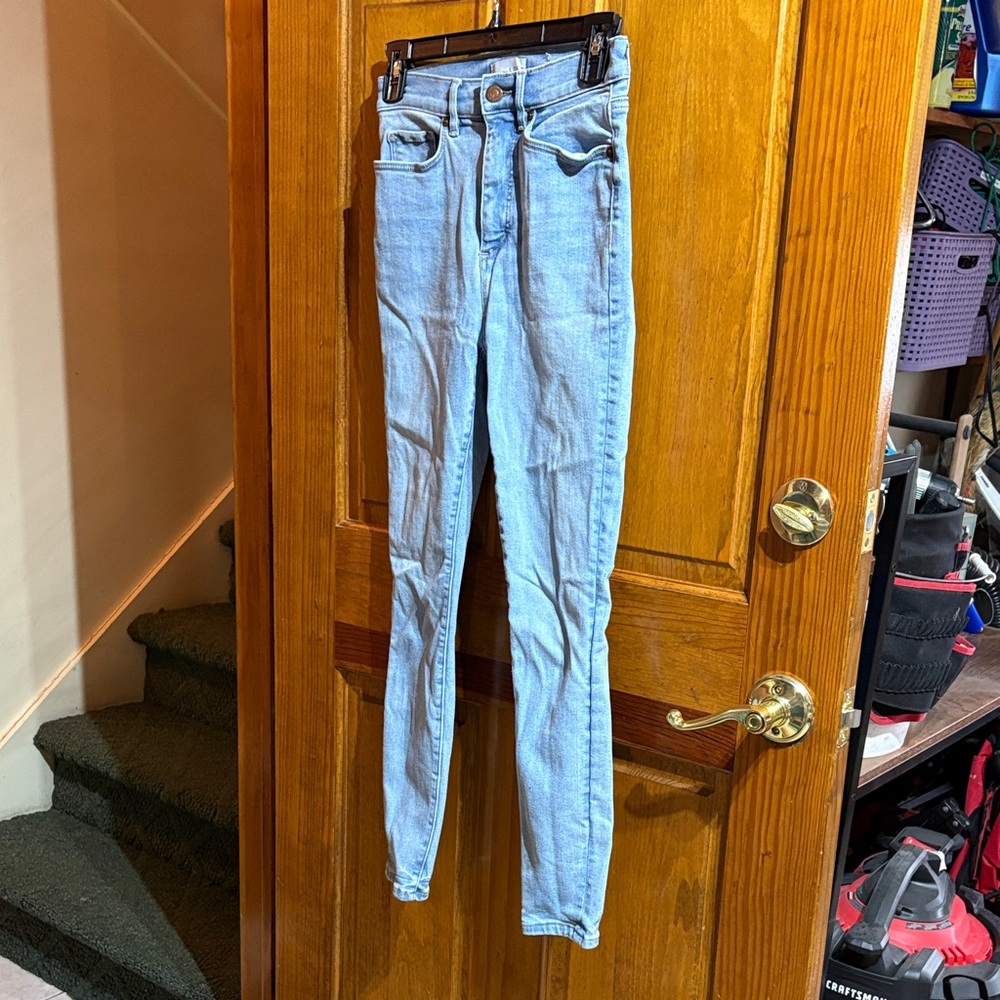 LOFT Light Blue Skinny Jeggings
